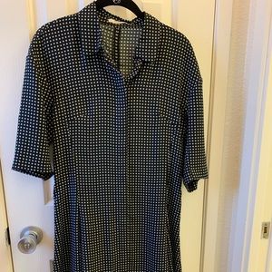 MM Lafleur dress, black with white pattern, size 4